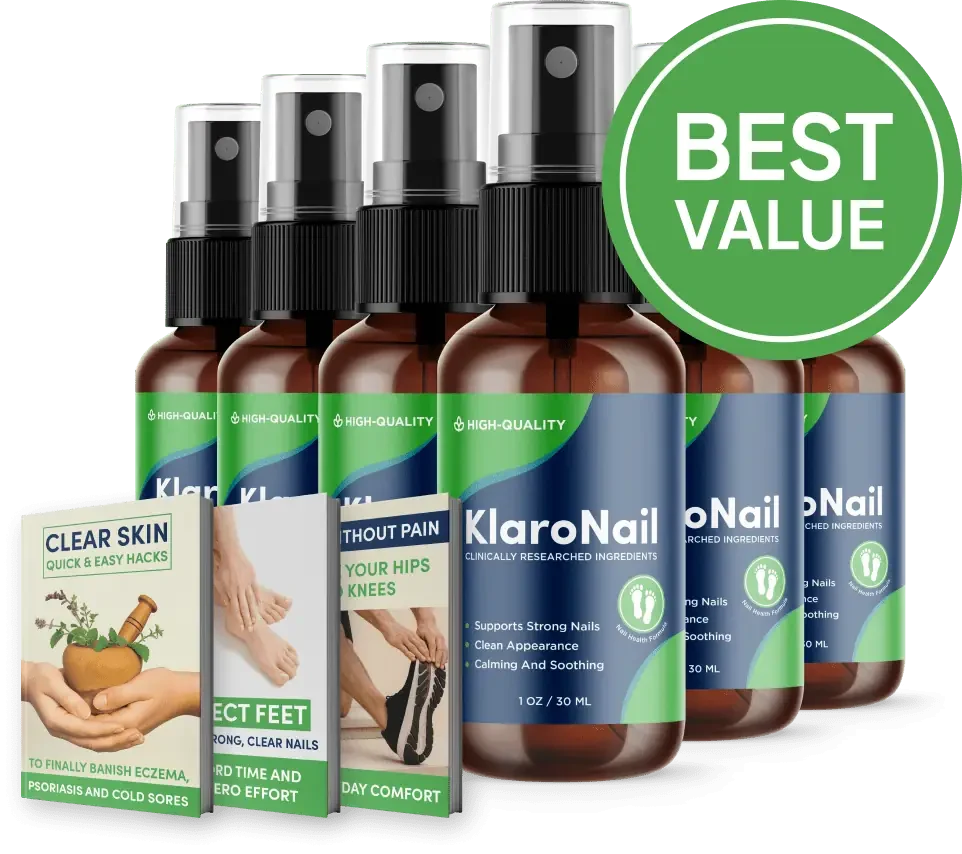 KlaroNail 6 bottles, 180-day supply